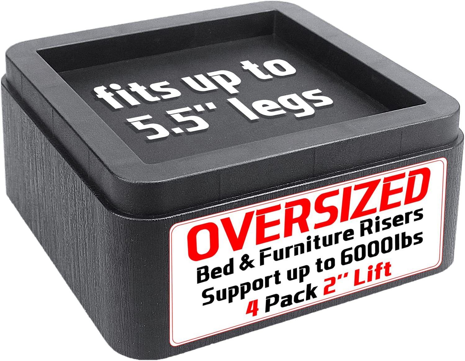 5.5英寸床口2英寸高超大号床脚大沙发脚家具增高脚垫加号尺寸上新