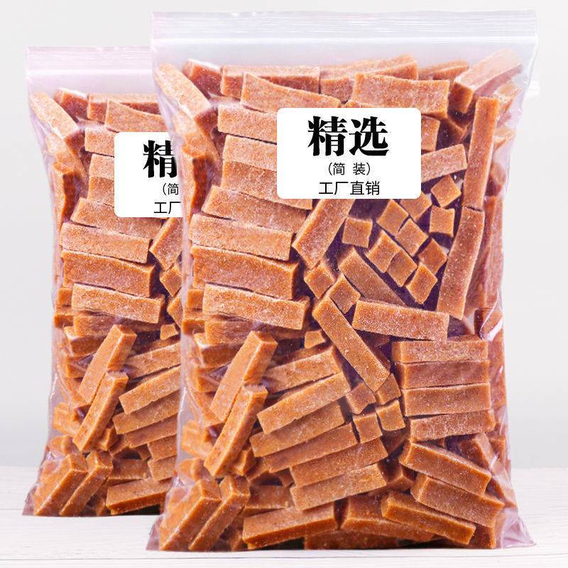 山楂条500g/1000g山东特产酸甜山渣条球干100g果丹皮果宝宝零食