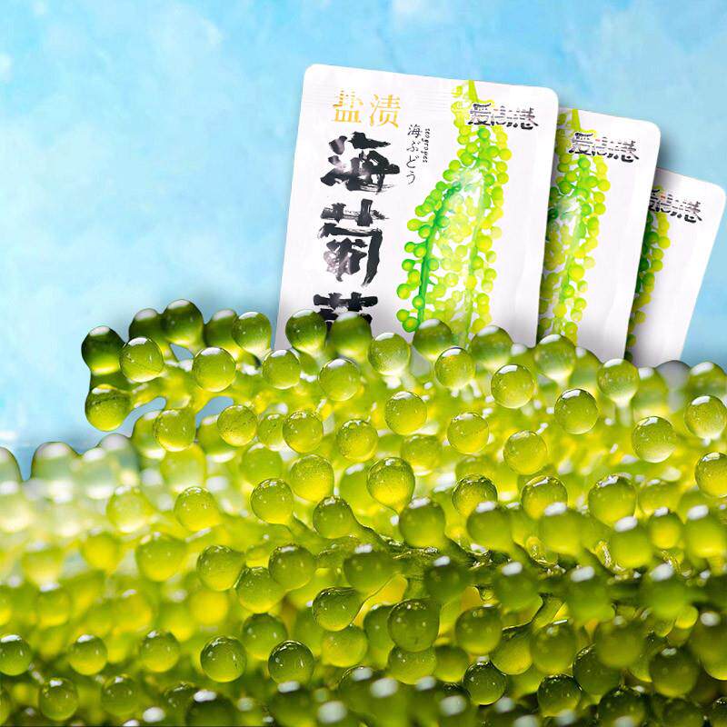 热销海葡萄即食绿色鱼子酱泡发儿童新鲜盐渍海葡萄食用零食