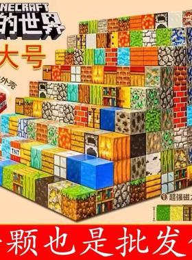 我的世界磁力方块全套拼装颗粒磁铁磁吸积木套装儿童益智玩具