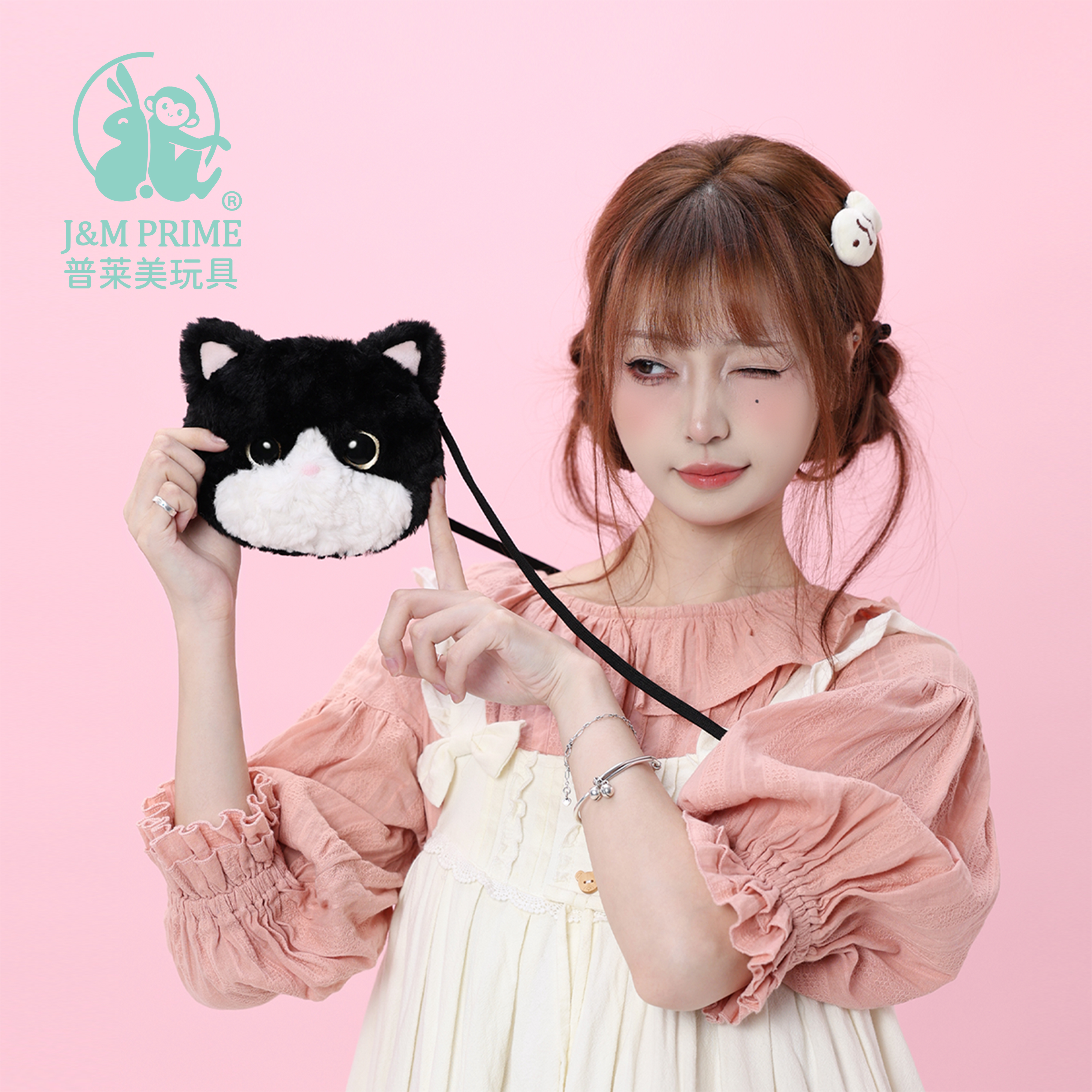 JMPRIME可爱甜美猫咪包斜挎包
