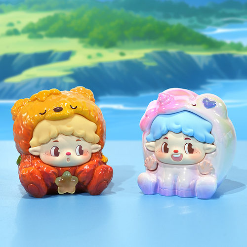 幻想岛盲盒办公桌面解压可玩摆件