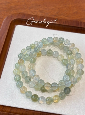 【糖果葡萄】天然葡萄石单圈水晶矿物女生手串夏日清新