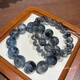 稀有黑爆闪海蓝宝 银河碎片镶嵌于深海 矿物饰品手串小众