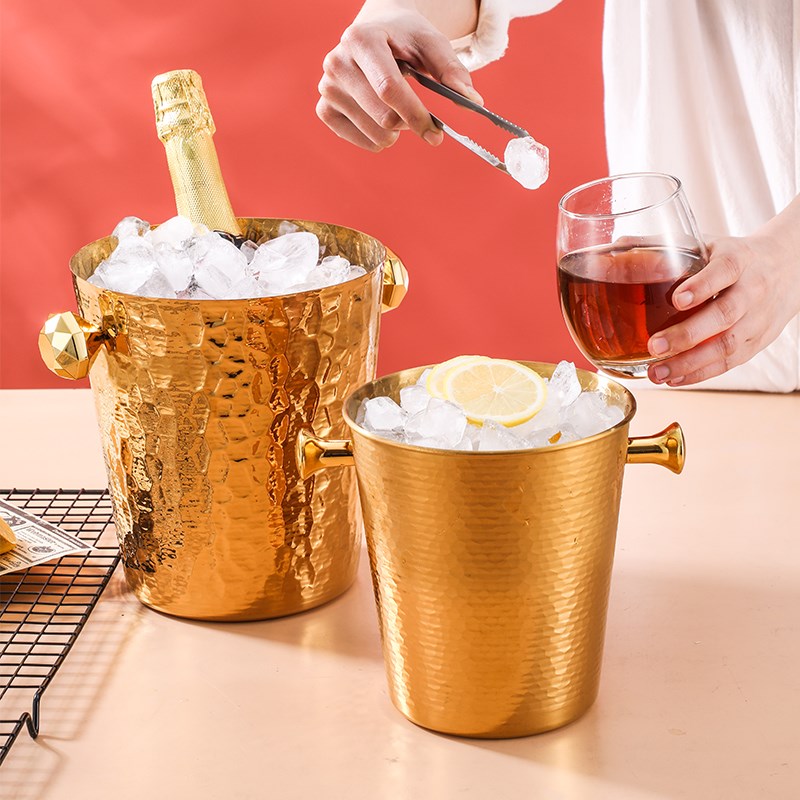 速发冰桶不锈钢高颜值家用酒吧商用洋酒香槟桶冰镇酒啤酒保温小冰