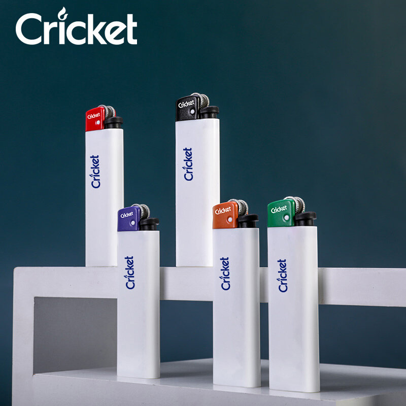 草蜢cricket白机彩头一次性打火机防爆火石创意火机定做定制logo