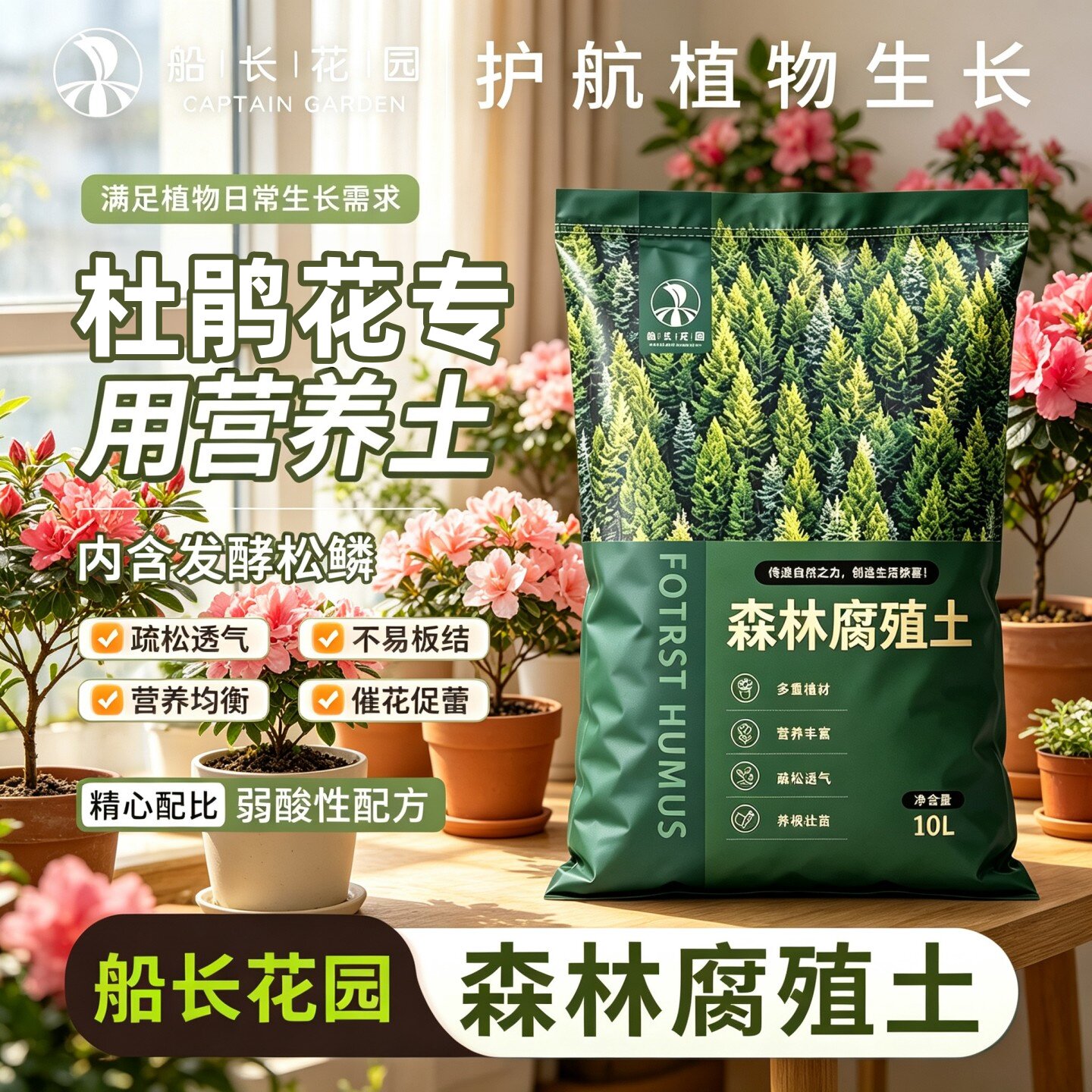 杜鹃专用营养土喜酸透气四季图片