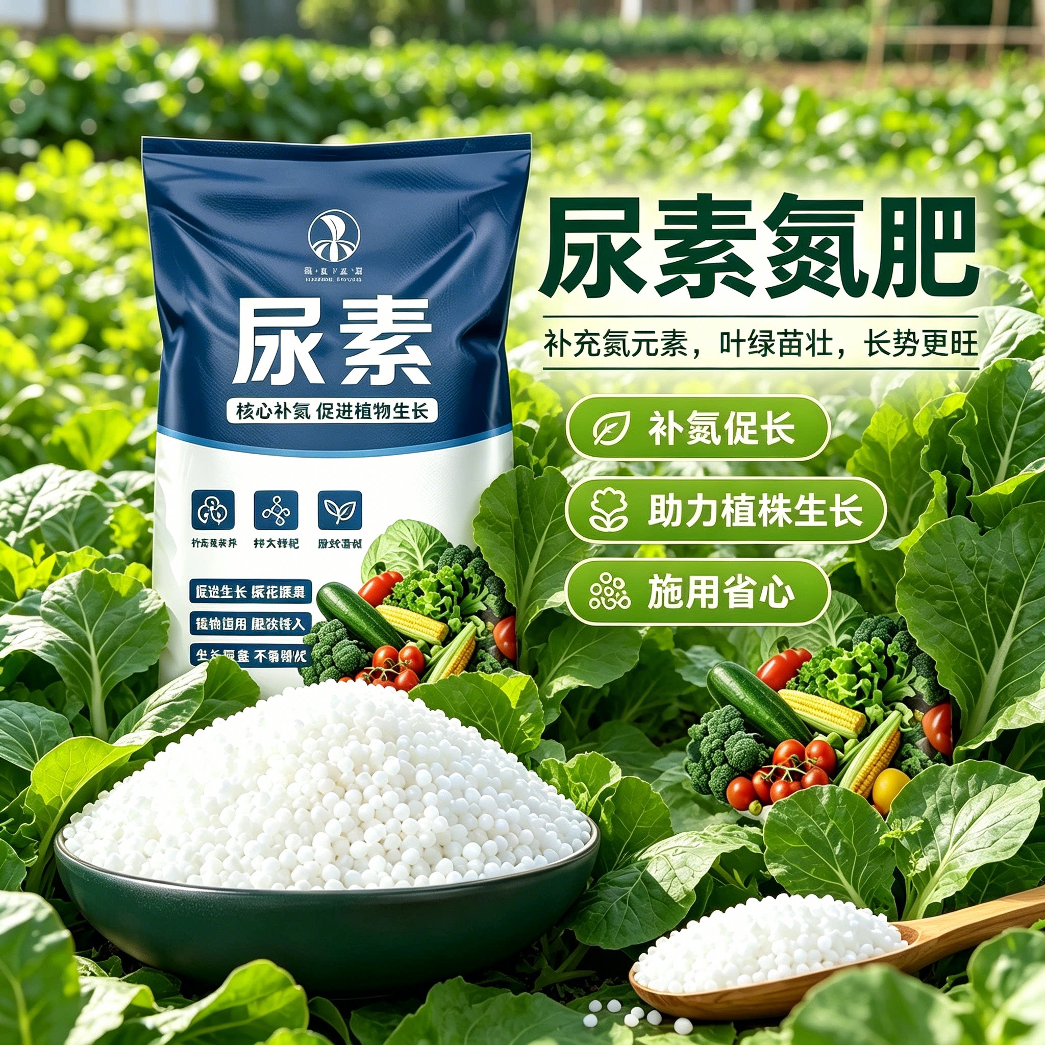 尿素肥料农用100 斤蔬菜专用小颗粒氮肥有机种菜家用花卉通用肥料