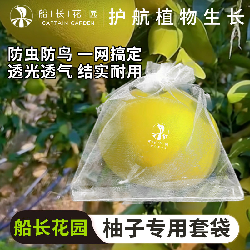 柚子套袋专用袋防虫防鸟神器网纱果袋西瓜番石榴蜜柚水果通用网袋