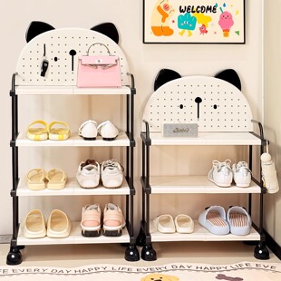 柜 子收纳架学生宿舍洞洞板小型鞋 入户门鞋 架家用门口室内多层放鞋