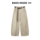 百搭显瘦牛仔裤 女休闲2026新款 女 House百家好卡其色弯刀裤 Basic