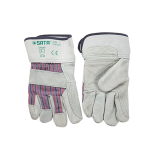 世达耐磨透气搬运机械工作手套成人手部防护半皮劳保手套FS0101/2