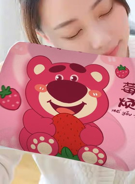 草莓熊热水袋防爆毛绒暖宝宝2025新款可爱暖手宝热敷暖水袋女学生