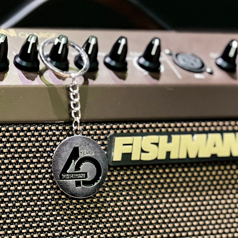 FISHMAN渔夫Logo金属钥匙扣
