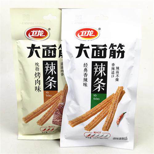 卫龙辣条大面筋106g*5包休闲儿时办公室小吃零食品网红麻辣办公室
