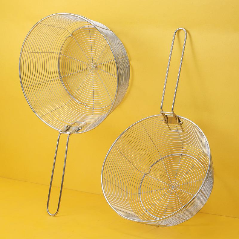 油炸篮304不锈钢可折叠煮面漏网炸薯条小吃店炸筐油锅麻辣烫捞网