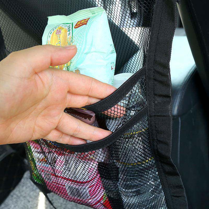 汽车用品座椅隔离网兜载收多车功物能椅背纳网861袋座椅间隔网置