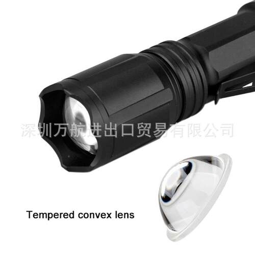 新款筒USB充电远射LE手D强光HGD0128焦手电伸缩变笔夹户外迷你小