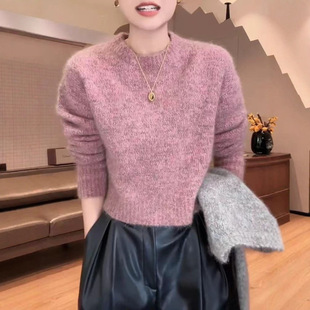高级感超好看的羊绒衫女款2026新款季小个子设计感小众腈纶针织
