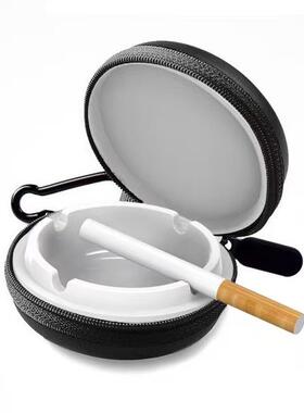 带钥T扣匙挂钩盖子防风便携口袋迷你旅行烟灰缸 POR449ABALE ASHT