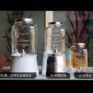 可KL606乐桶梅酒瓶带龙 酒瓶料桶 48升高白玻璃果饮汁罐 果水酒泡