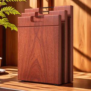 逸园乌檀木菜板正宗非洲进口切菜砧板抗菌防霉家用厨房加厚案板