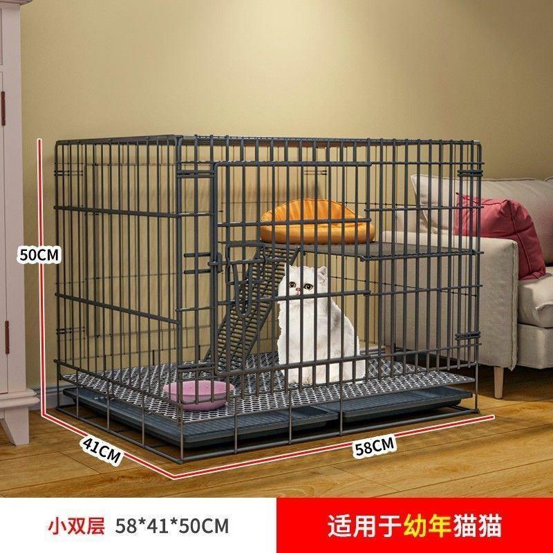 .猫笼家用室内超大自由空间内置猫砂盆自带厕所一体四层猫窝猫别