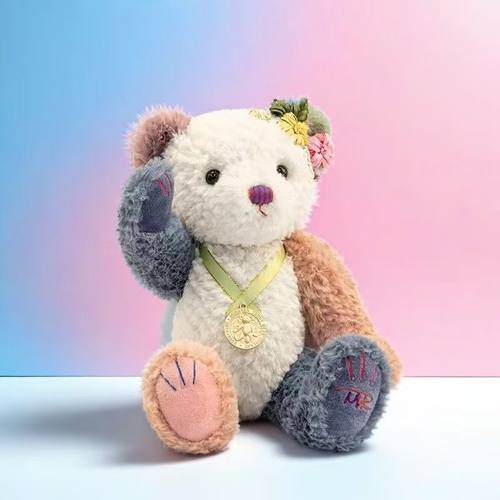 英国轻奢款金牌纪念熊毛绒玩偶
