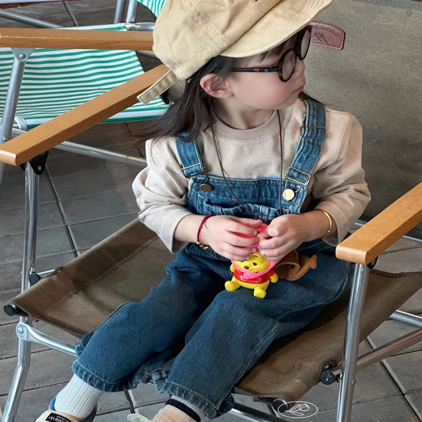 休闲新款宽松牛仔背带裤