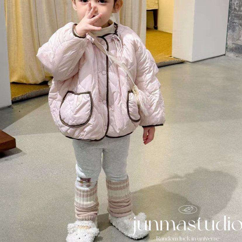 one豆童装女童宝宝儿童冬装新款撞色棉衣棉服保暖外套加绒打底裤,童装/婴儿装/亲子装,棉袄/棉服,淘宝优惠券,粉丝福利购,淘宝优惠卷