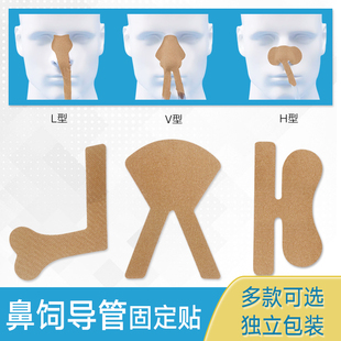 鼻饲管固定贴医用透气胶带体表导管食胃管引流胆管鼻贴弹力胶布贴