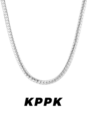 压花古巴项链潮流百搭高级感配饰简约小众锁骨链男女款