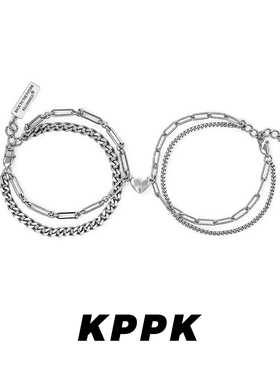 古巴手链男款潮牌高级首饰男士手链男生情侣饰品