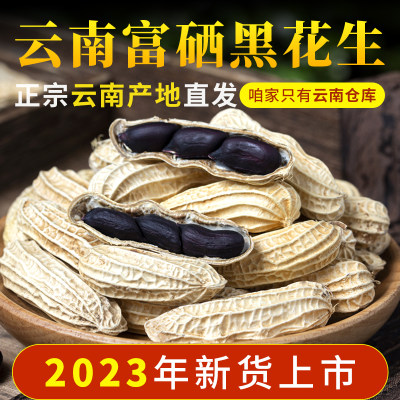 2023新货富硒黑花生云南特产