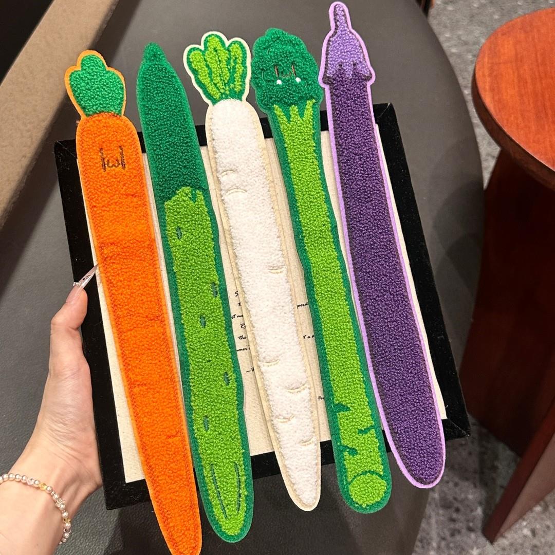 仿真蔬菜无痕刘海贴甜妹卡通