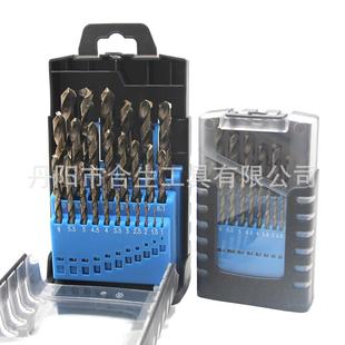 M35高速钢烤黄麻花钻全磨不锈钢开孔含钴电钻头直柄刃具工具组套