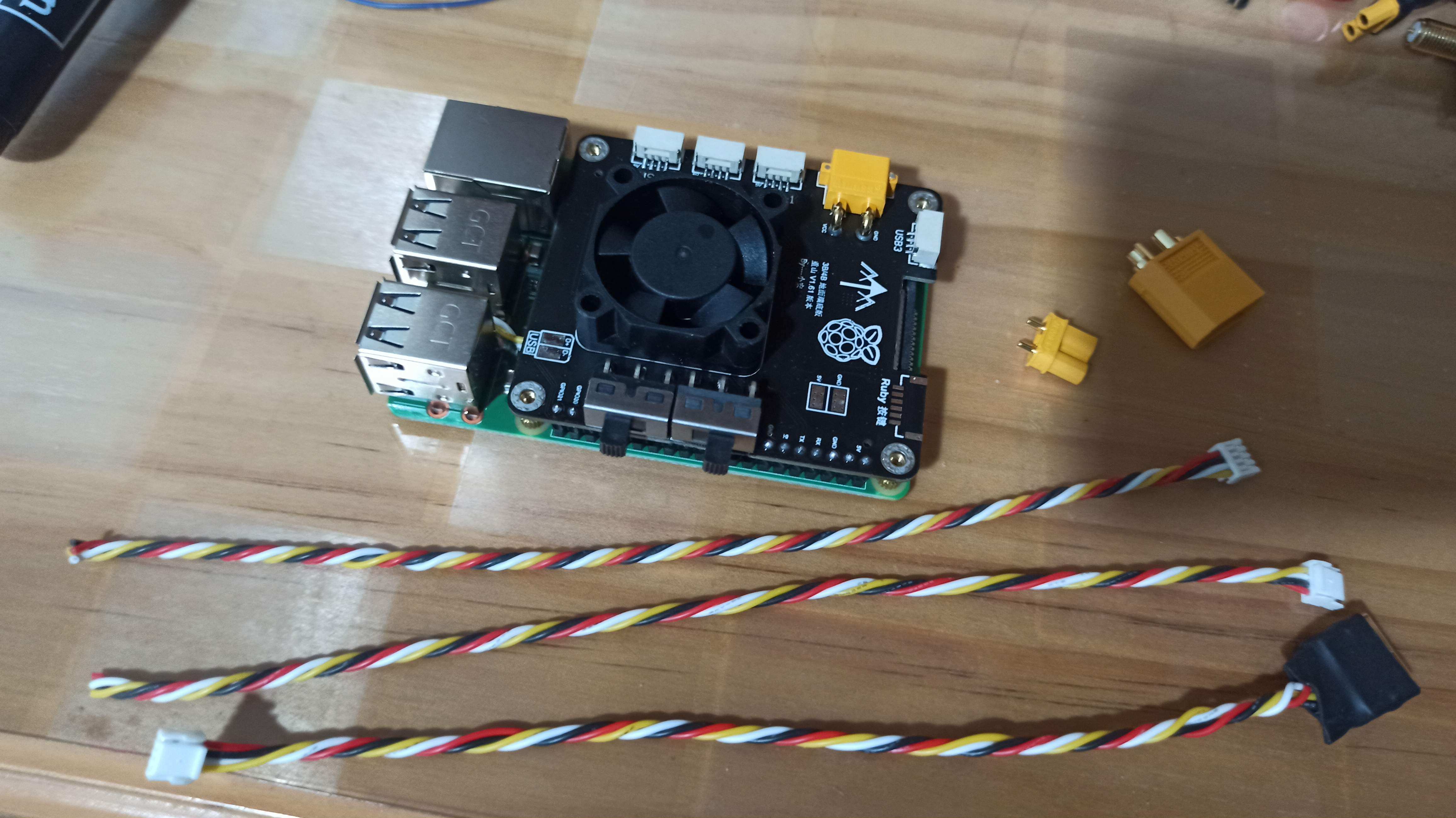 树莓派图传 3b 3b  4b 标准底版,地面端openhd ez fpv套装