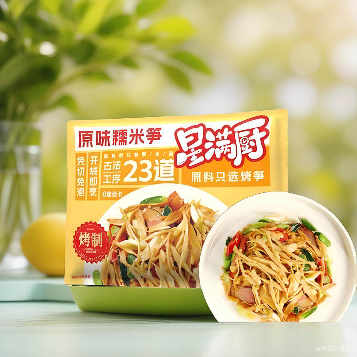 星满厨原味糯米笋248g农家特产嫩笋尖竹笋新鲜小笋免洗