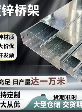 电缆桥架镀锌铁线槽钢制金属式梯式200*100桥架防火喷塑150 75 50