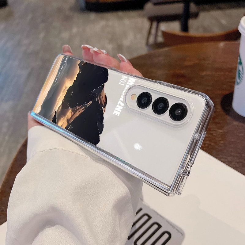 三星zfold5手机壳云海山峰创意