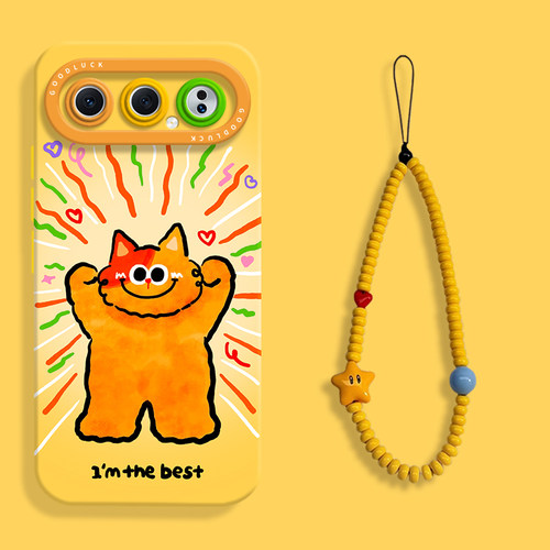 可爱自信猫猫适用华为荣耀500手机壳荣耀500pro全包500液态软壳500pro硅胶保护套honor500男女创意卡通500