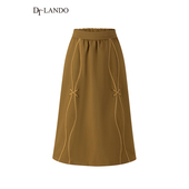 DTLANDO 高腰显瘦半截裙子女 春秋款 专柜同款 A字半身裙女