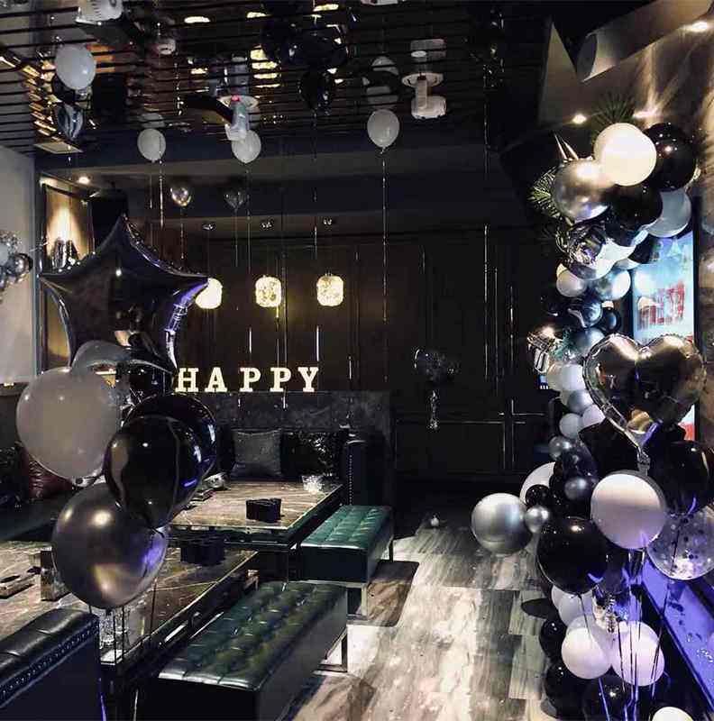 女神生日快乐装饰场景现场布置创意ktv包厢生日网红气球派对用品