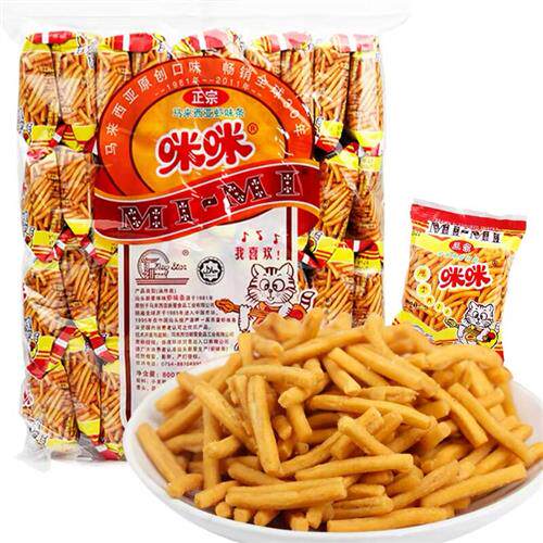 咪咪虾条正宗马来西亚风味40小包8090后童年怀旧小卖部零食膨化