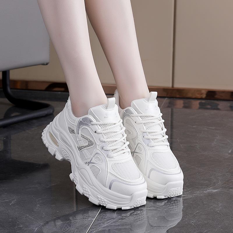 老爹HHX-AK60鞋女6学生韩版2025百年秋季新款厚底搭休闲时尚运动