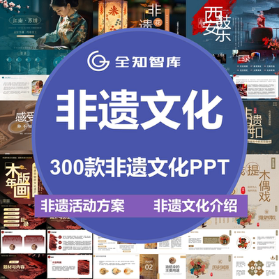 非遗活动营销策划推广方案非遗文化介绍成品PPT非遗知识宣传