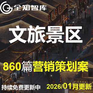 文旅景区营销方案活动策划PPT模板小镇文本运营推广4A创意广告