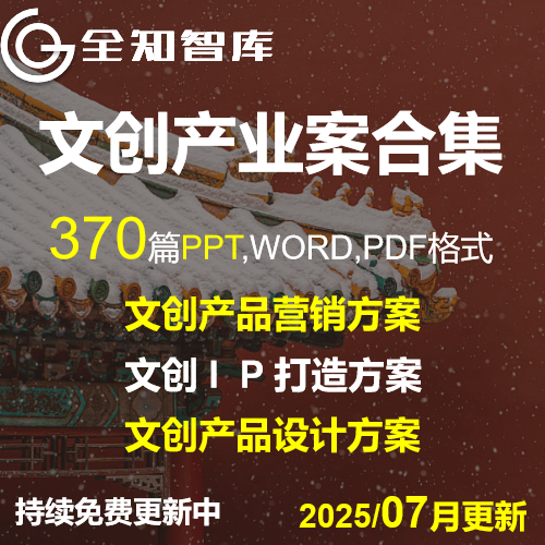 文创产品营销方案活动策划PPT产品设计方案文化创意行业产业报告
