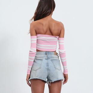 high dress knit hollow out tossy female long contrast slim
