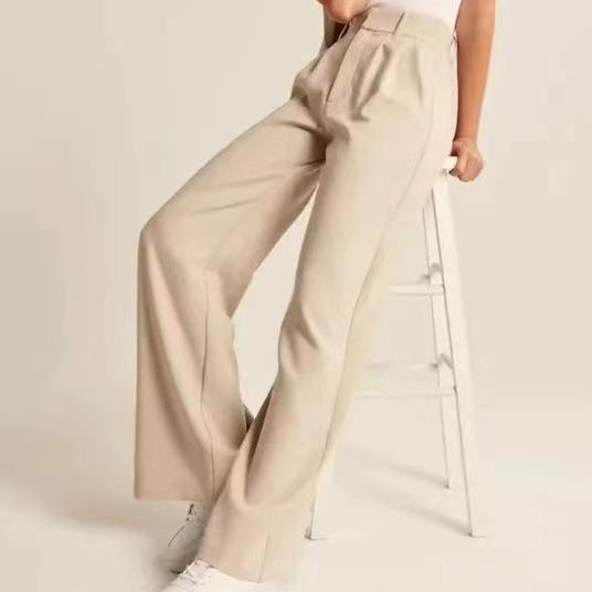 Commuting suit drapey for waist back leg pocket casual high